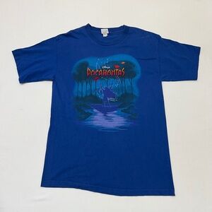 Vintage 90s Disney Store Pocahontas Tee Shirt Size Large Front Back Graphic